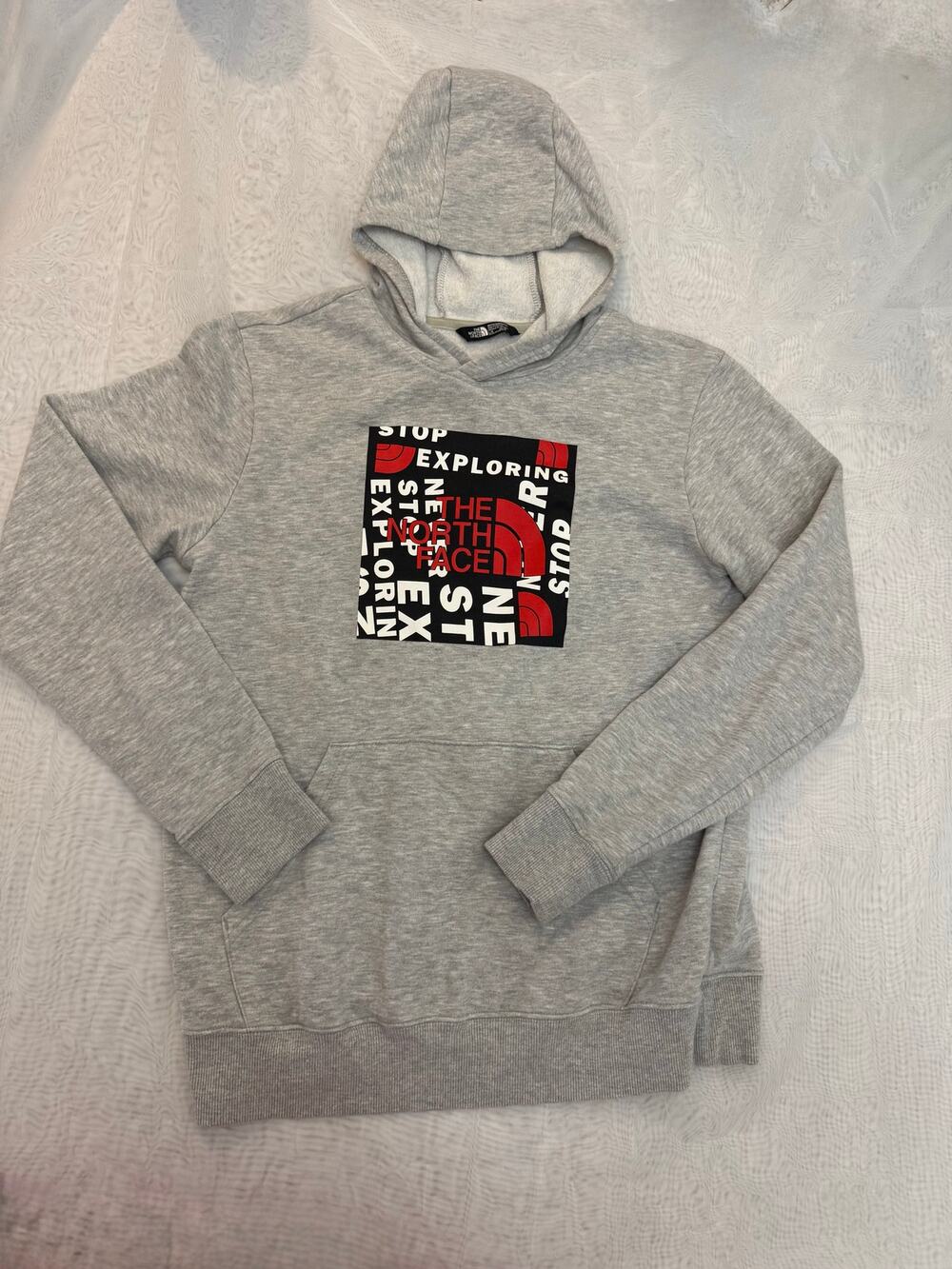 The North Face Large Boys Gray Hoodie 14/16